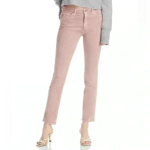 AG Adriano Goldschmied The Farrah High-Rise Skinny Ankle Jean-Size 28R-Blush - Picture 1 of 14